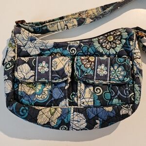 Vera Bradley Blue/Purse Floral Cotton purse